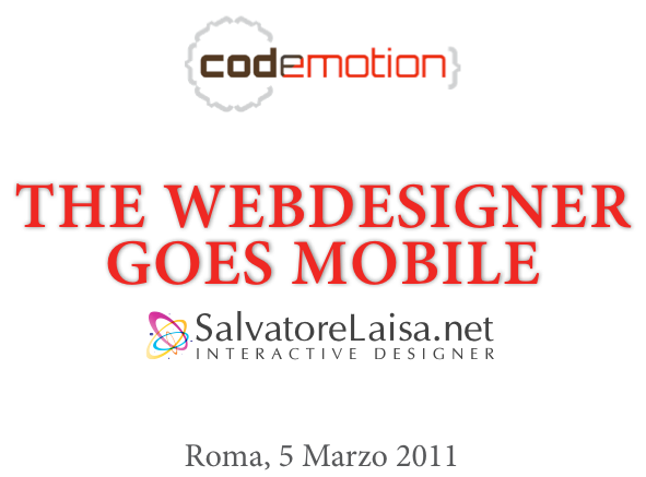 When Web Designer goes Mobile